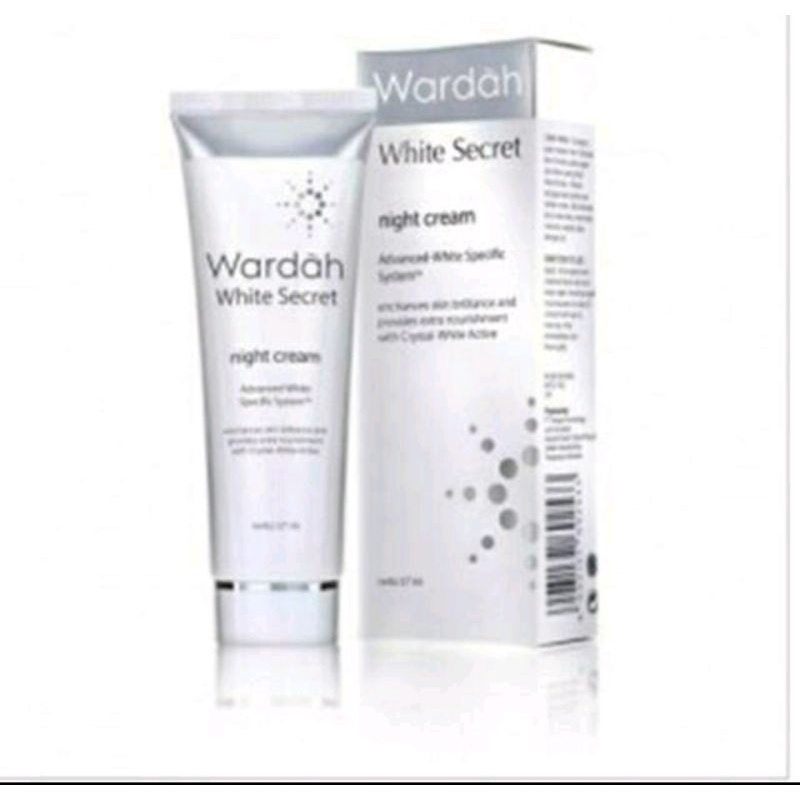 wardah white secret day cream dan night cream 17 ml