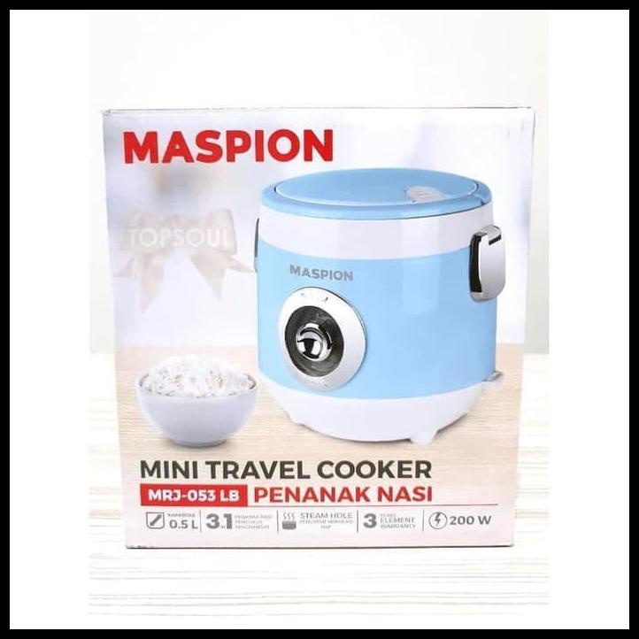 Maspion Rice Cooker Kecil Travel Cooker Mini 0.5Liter Mrj053
