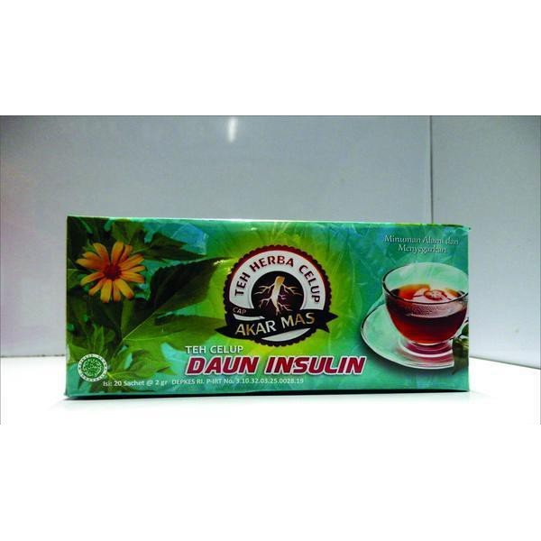 

Teh Herba Celup Daun Insulin Cap Akar Mas