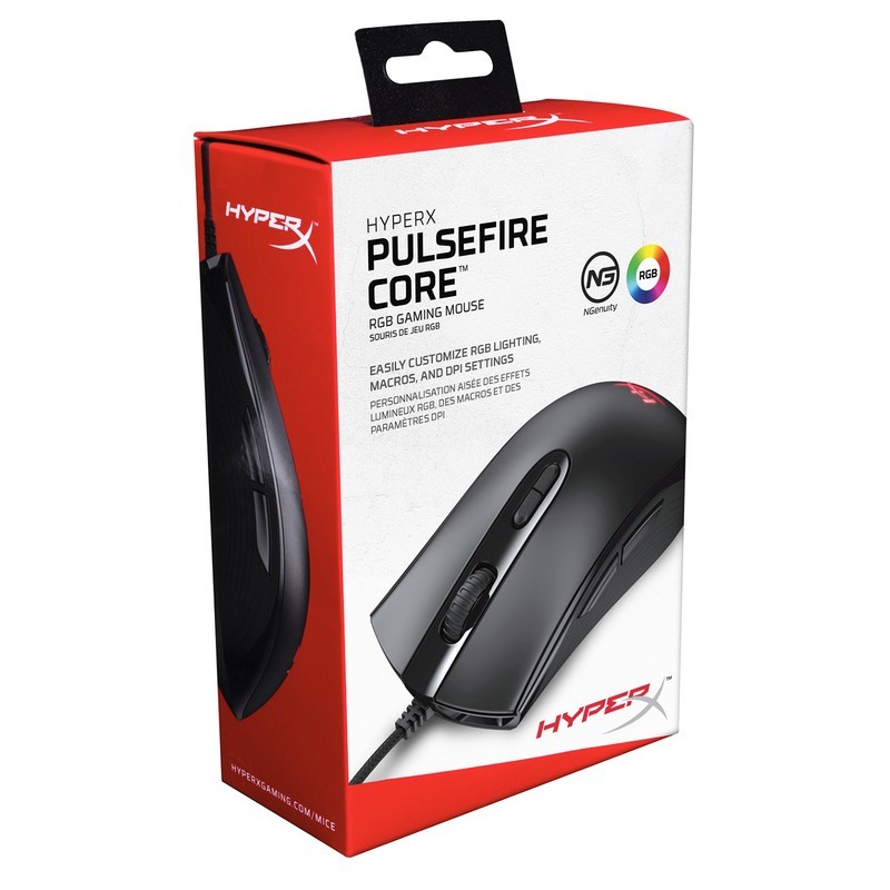 Mouse HyperX PulseFire Core RGB - Ergonomic Gaming Mice - Kingston Ori