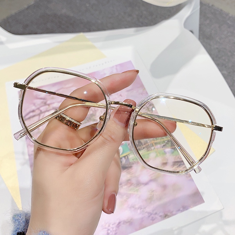 Kacamata Myopia Poligonal Anti Radiasi Untuk Wanita