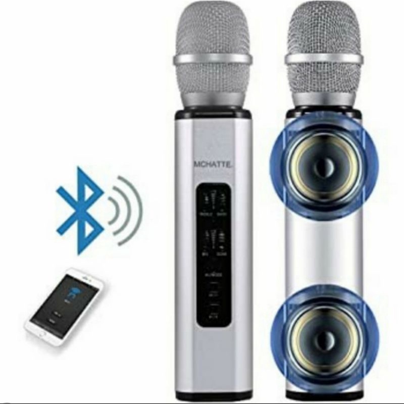 Terbaru Mic K6, Mic Wireless Bluetooth Karaoke Player K6, Microphone Speaker Ktv Efek