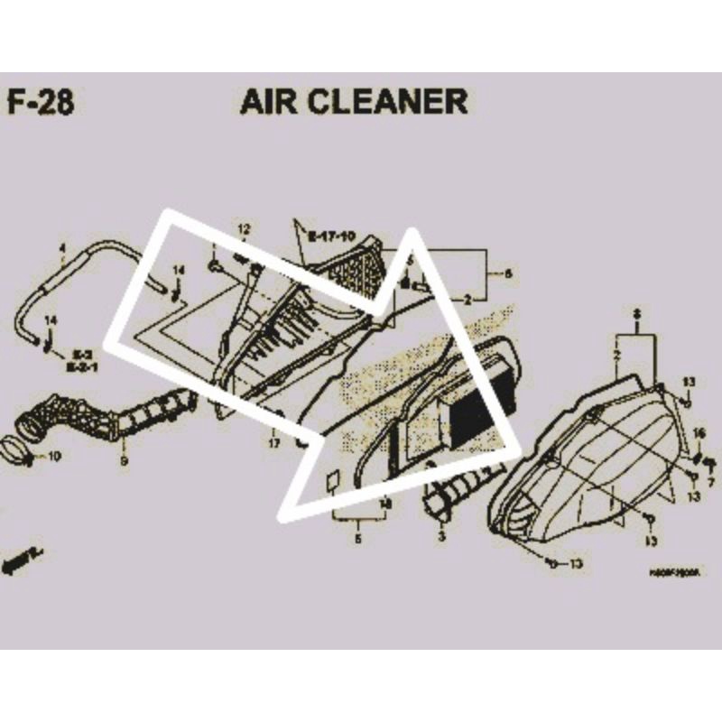 Veloscope Tutup Cover Filter Vario 125 2013-2022 / 150 old 2013-2018 Oxygen Flow Booster