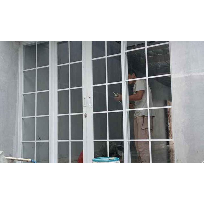 Kusen Jendela Aluminium Motif Ornamen Murah