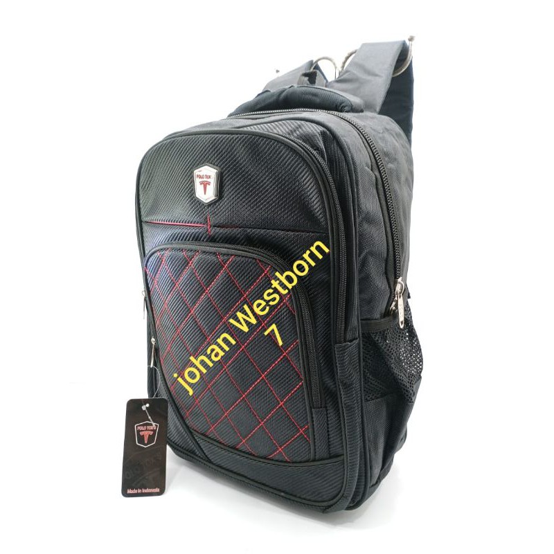 Tas Ransel Sekolah Polo Tox's series hitam coklat