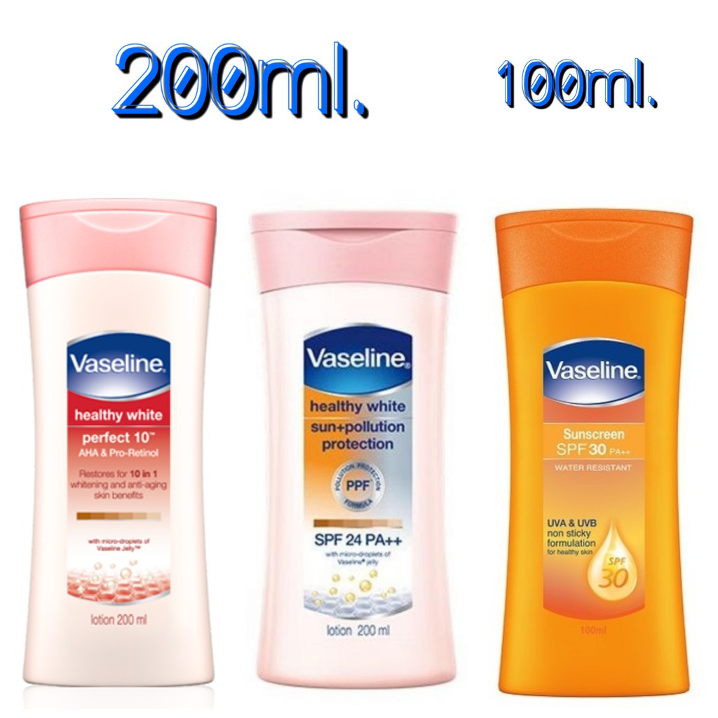 Vaseline Body Lotion.