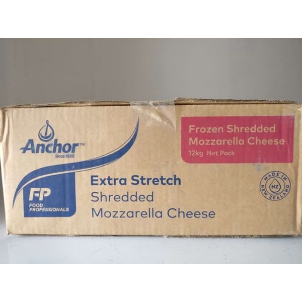 Anchor Mozarella Shredded Extra Stretch 12kg - Anchor CC Gosend/Grab Only!!!