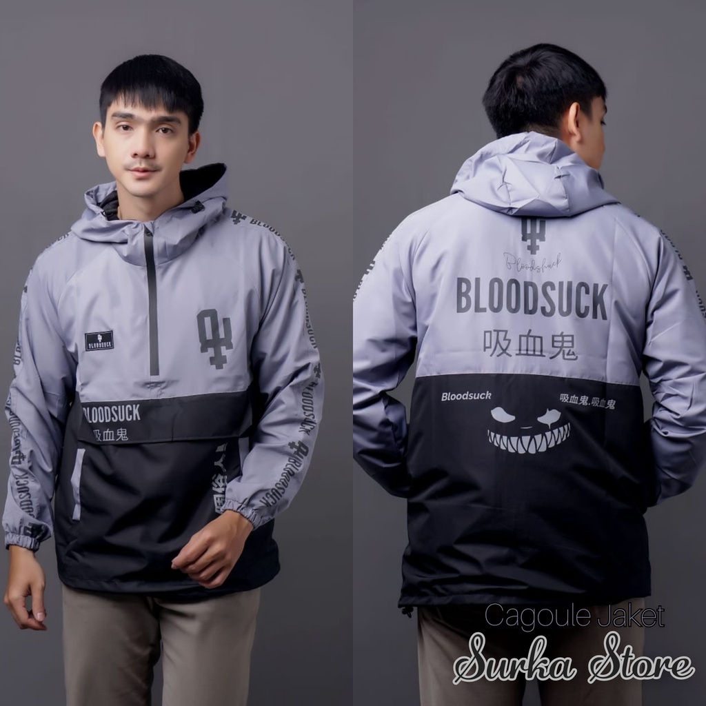 JAKET CAGOULE PARASUT PRIA KANTONG DORAEMON JACKET CAGOUL