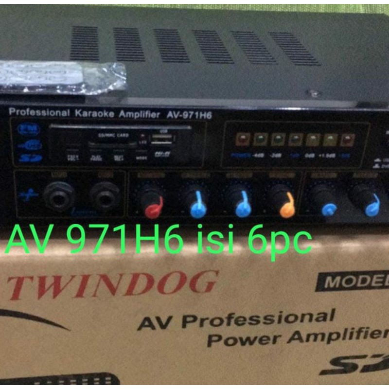 Twindog  , TD  , AV 971H6 USB  , Twin Dog , Ampli, Amply, Amplifier  Remote