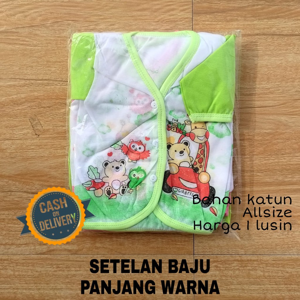 1 Lusin Setelan bayi KATUN warna kombinasi