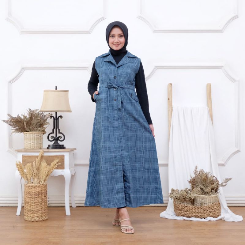 overall kotak/gamis muslim/atasan muslim/overall kotak