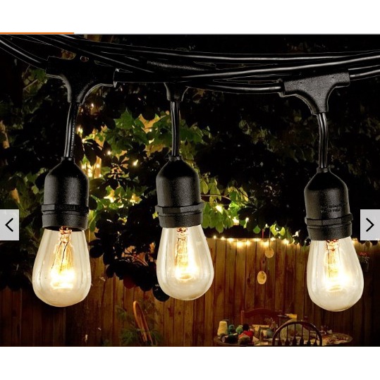 Lampu Filamen Edison S14 2 Watt Lampu Hias Gantung Outdoor Cafe Taman Filament 2w