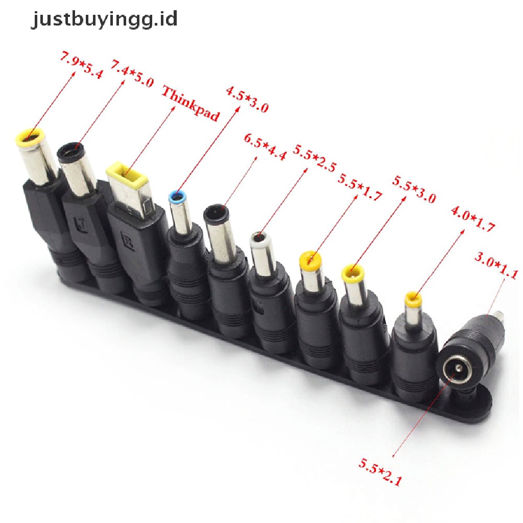 Adapter Konverter Konektor Charger Laptop Universal Jack Dc 5.5mmx2.1mm