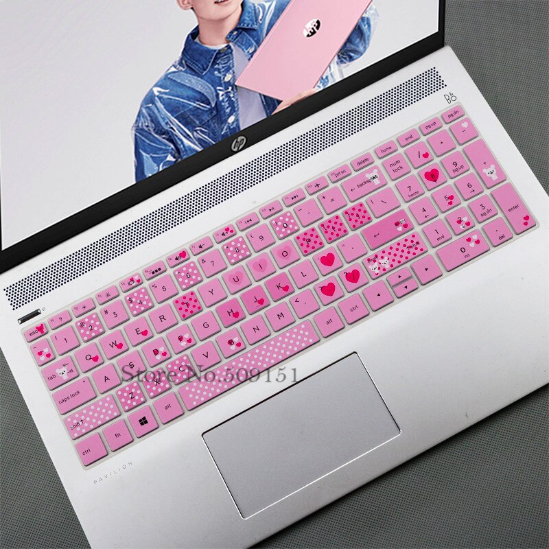 For 15.6&quot; HP Pavilion X360 15-BR Pavilion 15-CC 15-CH 15-CD 15-CB 15-BS 17-BS 17M-AE Silicone Laptop Keyboard Cover Skin Case