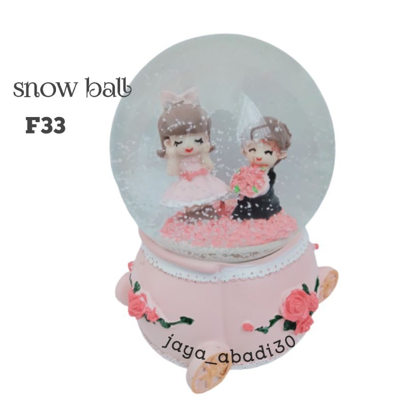 Snow Ball / Kotak Musik Romantis aneka macam tema II kado ulang tahun / kado Valentine MURAH!!