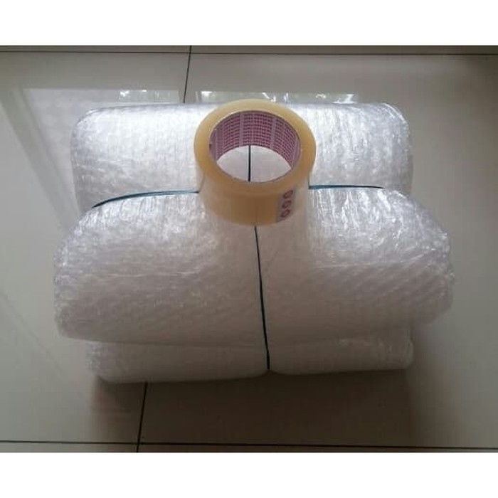 

Paket Plastik Bubble Wrap 5m x 125cm dan Lakban Daimaru Bening 1pc