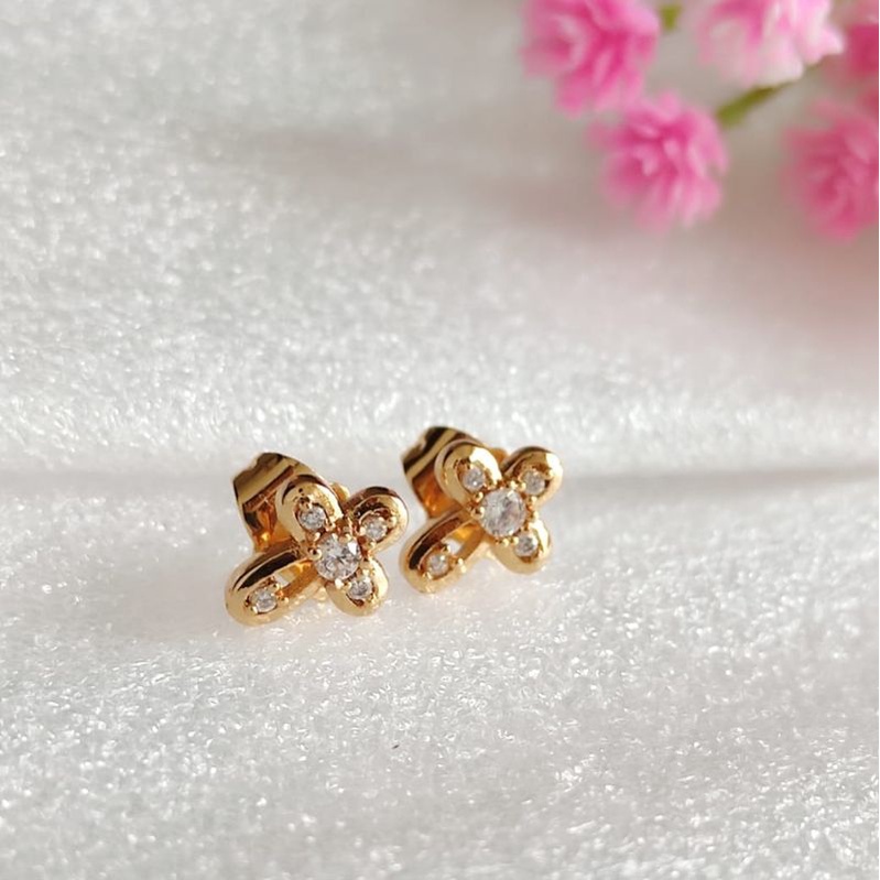 Anting Tusuk Xuping Warna Emas Permata