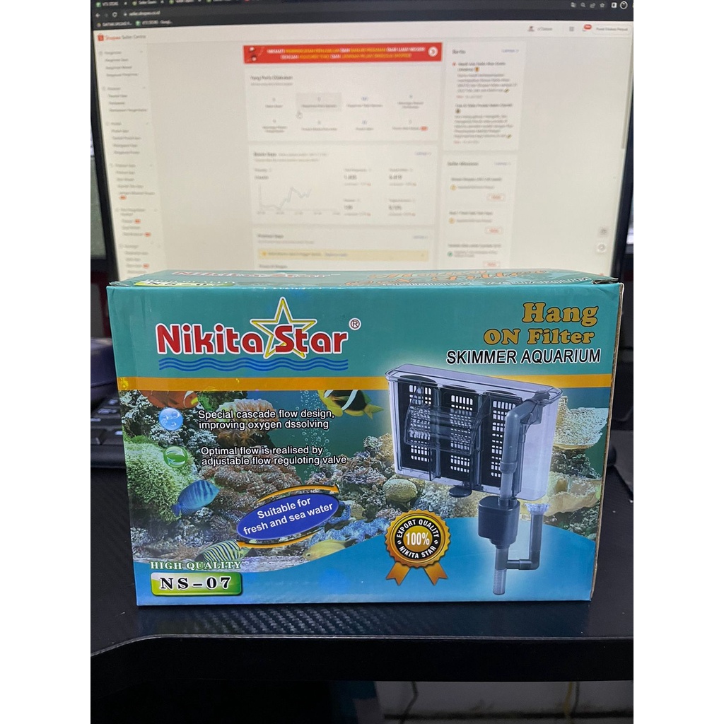 NIKITA STAR NS 07 / NS07 HANG ON FILTER FILTER GANTUNG AQUARIUM