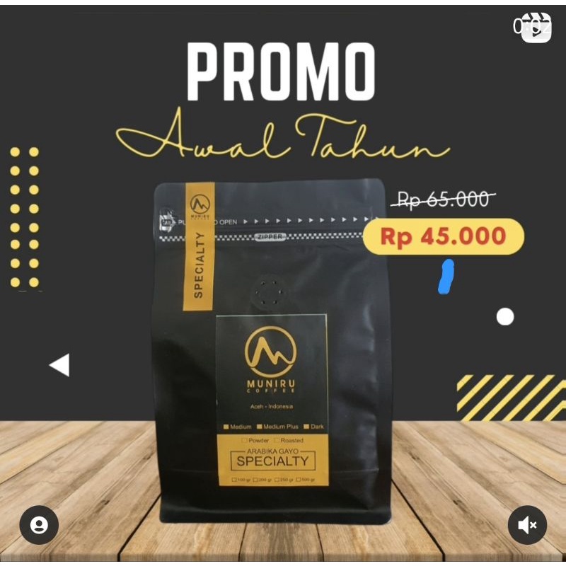 

Kopi Arabika Gayo Specialty Vulcano