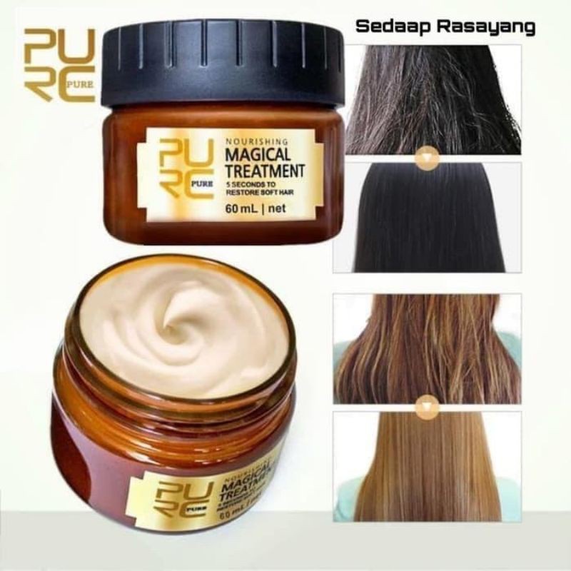 PURC Magical Treatment / coconut oil Mask Masker Keratin Rambut Rusak Jadi Lembut