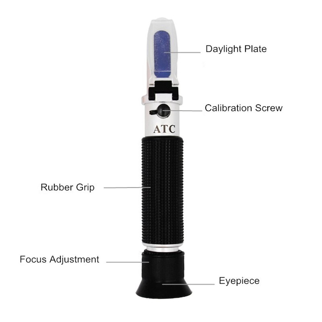 Refraktometer Salinity Refractometer Alat Ukur Kadar Garam Salinitas Akuarium Air Laut