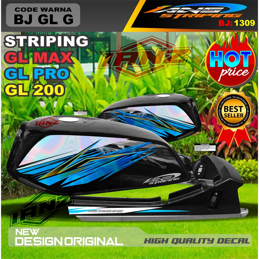 CUSTOM STRIPING GL PRO HOLOGRAM / STRIPING GL 2000 VARIASI HOLOGRAM / STIKER GL MAX HOLOGRAM