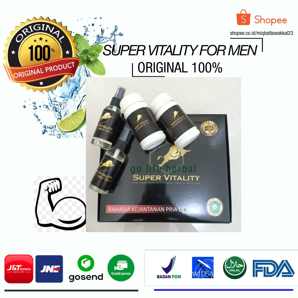 [DISKON SALE] SUPER VITALITY Pria Original 100% Tanpa Efek Samping