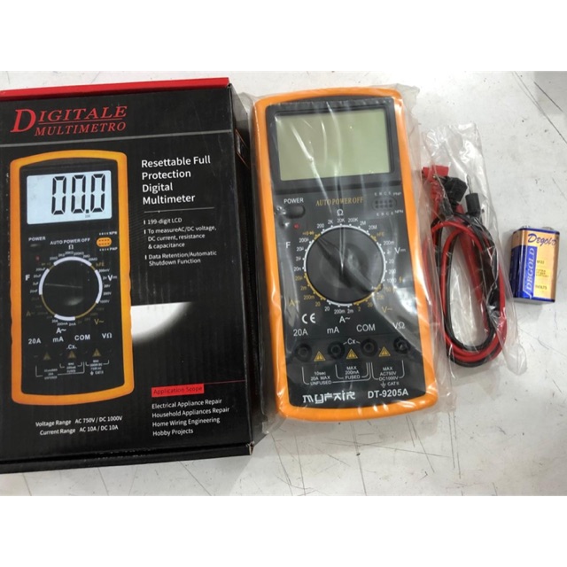 Avometer digital / multimeter digital DT-9205A Myfair DT 9205