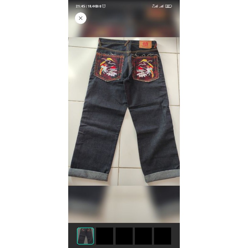 red monkey jeans