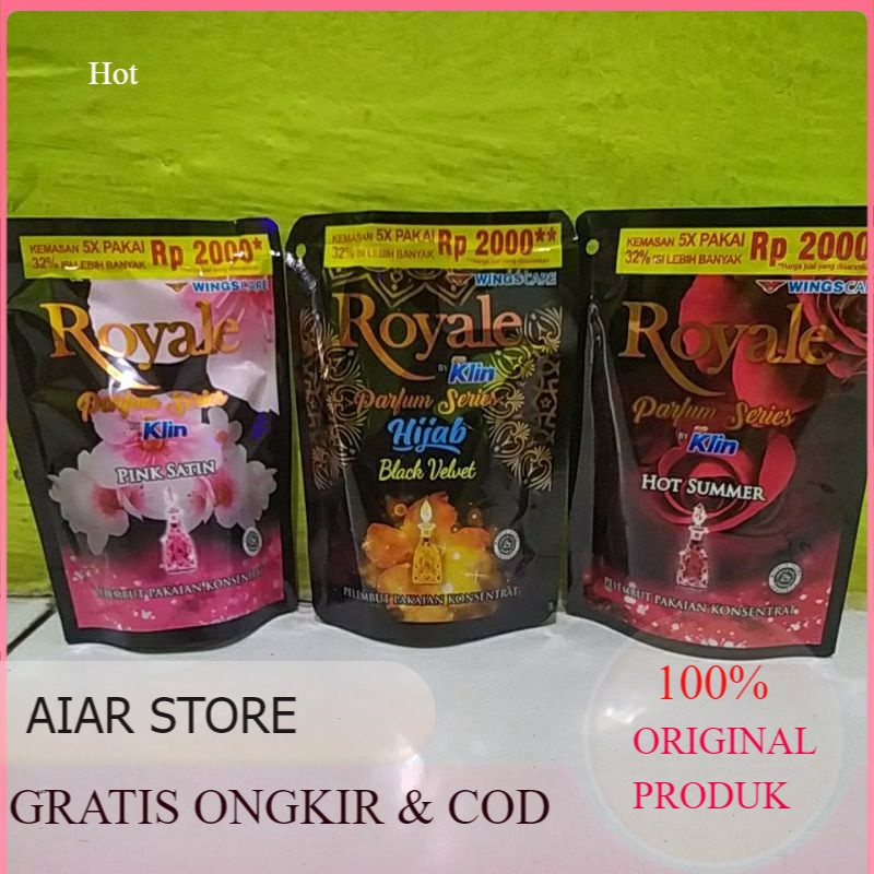 ROYALE PEWANGI SOFTERNER POUCH 58 ML / PEWANGI PAKAIAN ROYALE ORIGINAL