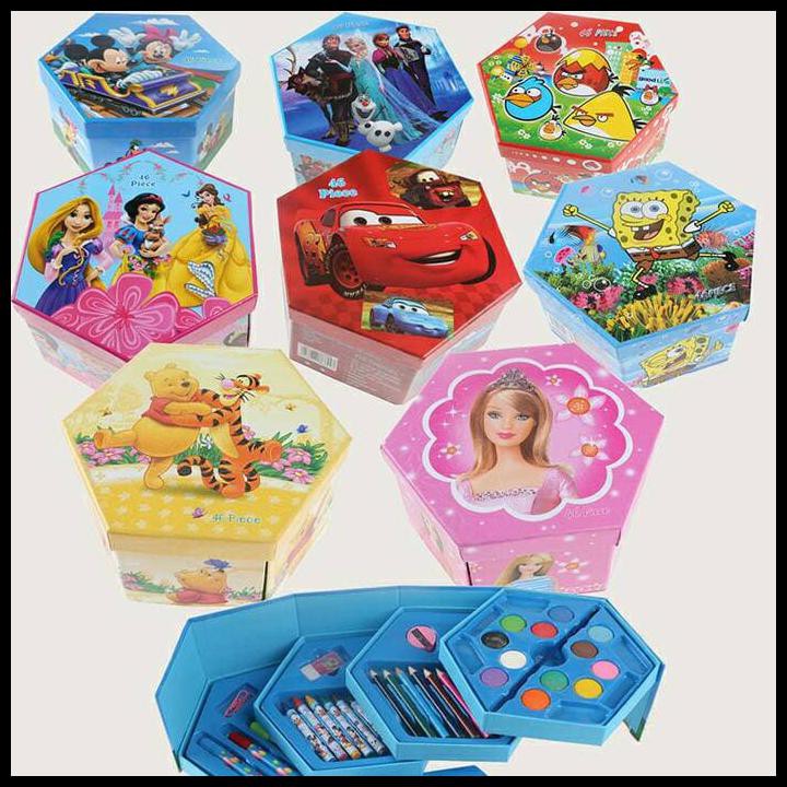 

TERLARIS CRAYON SET SEGI 6 ENAM 46PCS 46 PCS ART SET WARNA COLOR !!!!!!