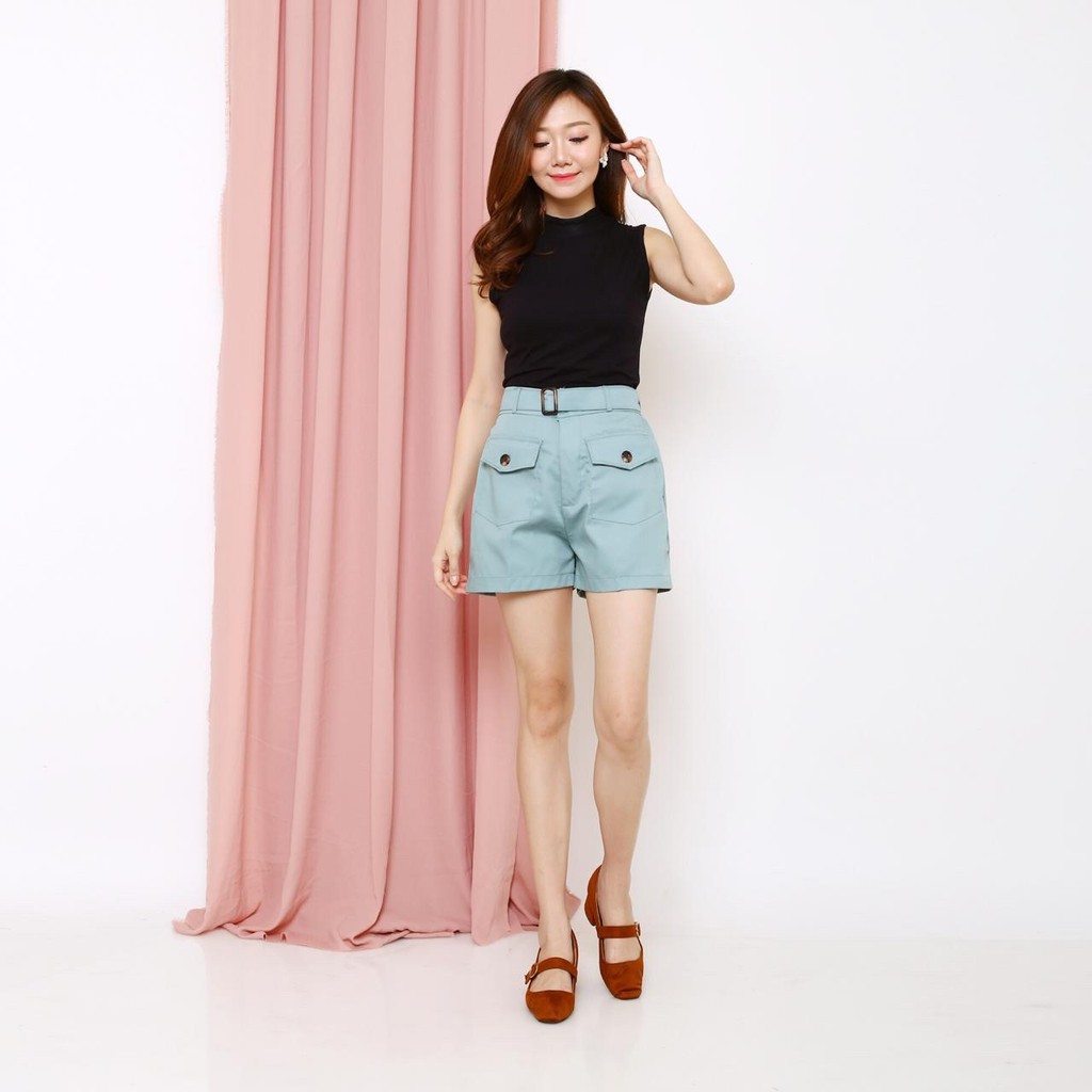 COTTONBELLS CELANA  CASUAL  WANITA  RACHEL SHORT PANTS C 