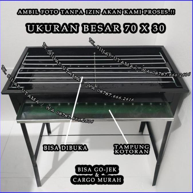 Panggangan Arang Besar / Bakaran Arang (Ayam Bakar,Ikan,Sate,Roti)