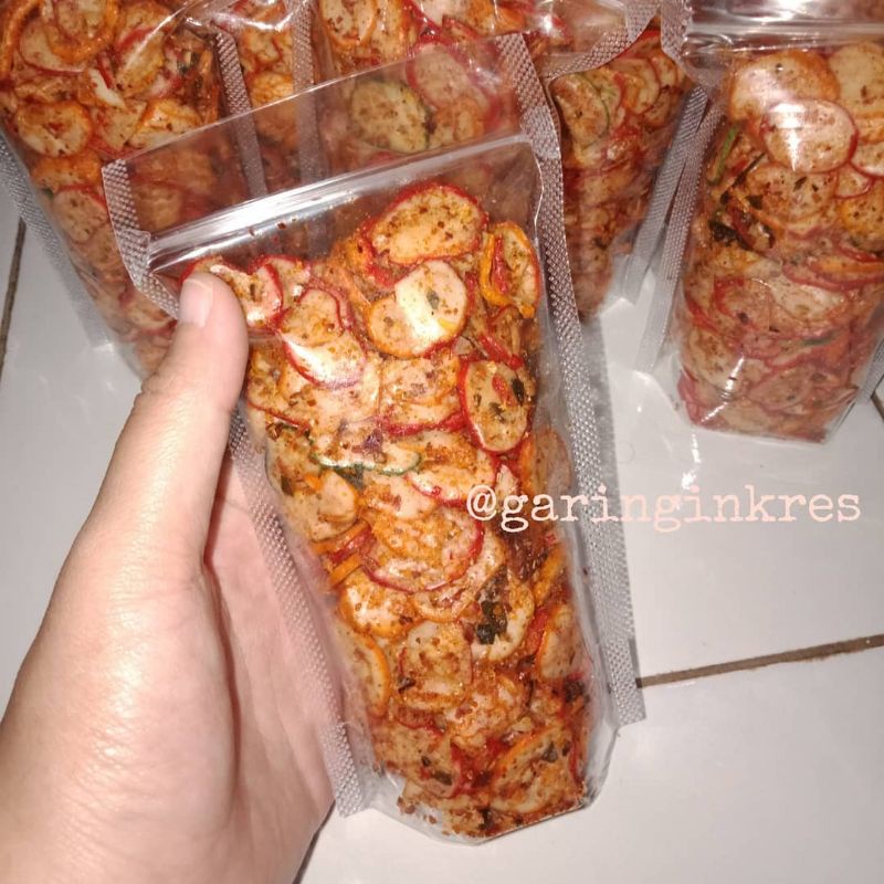 

TERMURAH SEBLAK KERING PEDAS 50gr KERUPUK JABLAY kerupuk bantet