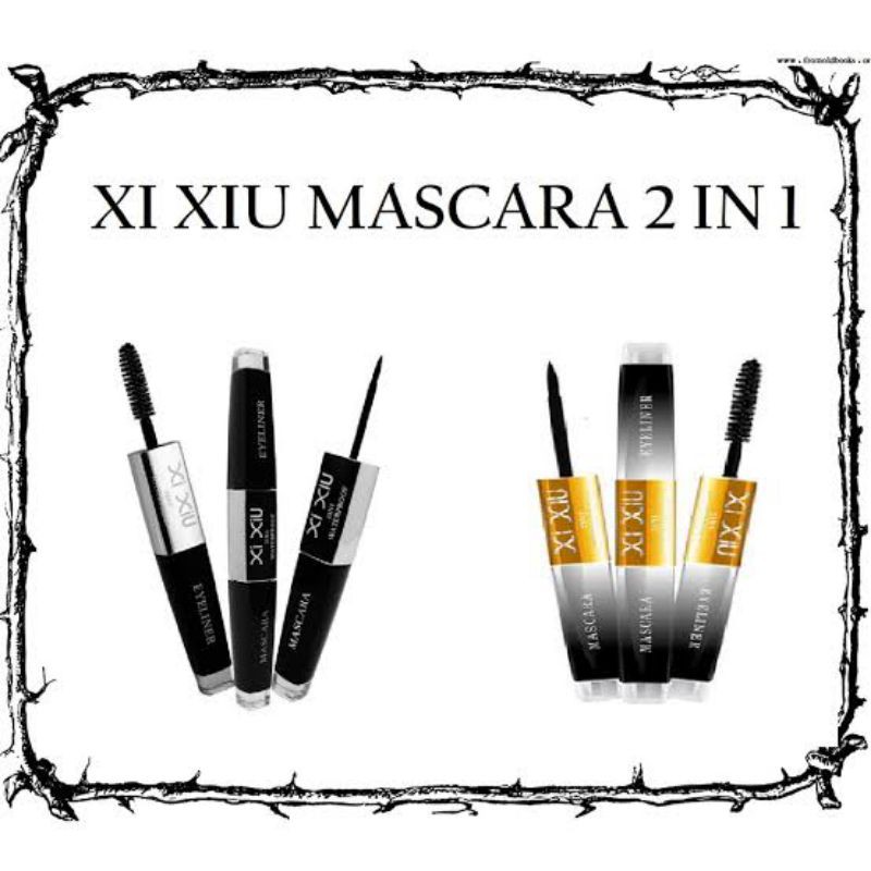 XI XIU/XIUXIU/MASKARA/MASCARA/MASKARA XI XIU/EYELINER/WATERPROOF/XI XIU DIVINE 2 IN 1