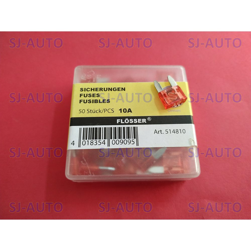 Sekring DX Mini Flosser 10A Sekring Gepeng Mini Flosser 10A