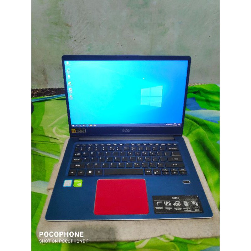 laptop acer swift 3 sf314 56G I7 8565u seken bekas second