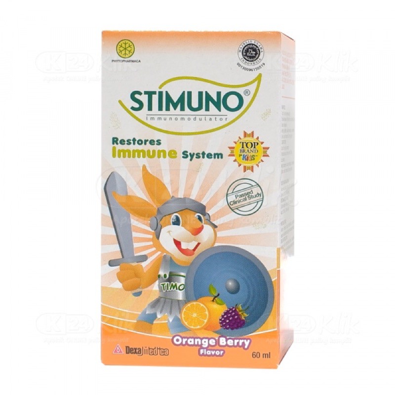 STIMUNO SIRUP RASA ORANGE BERRY 100 ML &amp; 60 ML