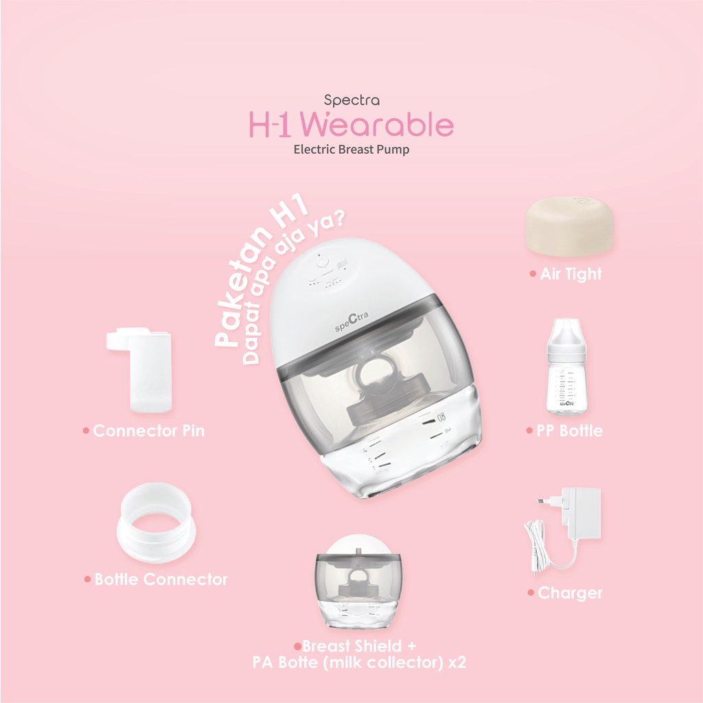 Spectra H1 Wearable Electric Breastpump | Pompa Asi Elektrik