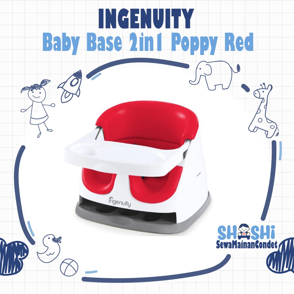 Sewa Ingenuity Baby Base 2in1 Poppy Red