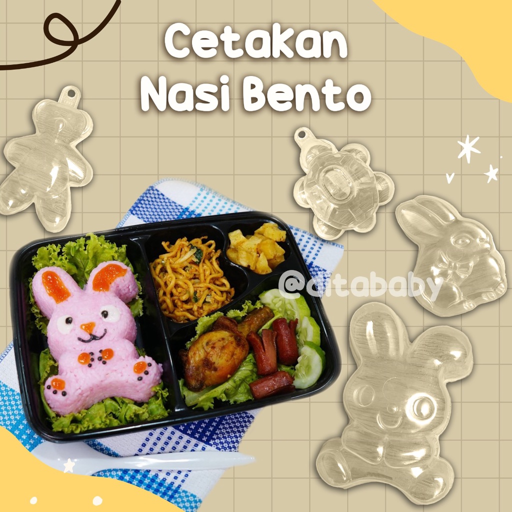 READY CS1 DITABABY cetakan puding WADAH TUSUKAN agar agar jelly nasi bento pencetak makanan cetakan 