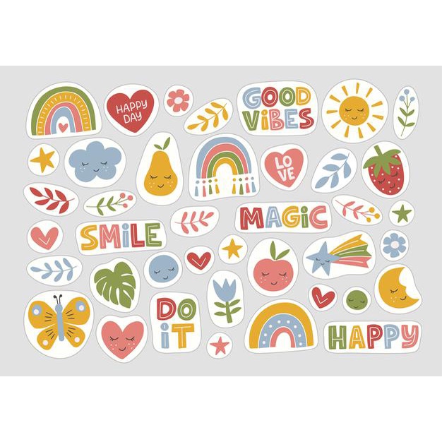 

Sticker Sheet Aesthetic Tumblr journal sticker - 117 alena