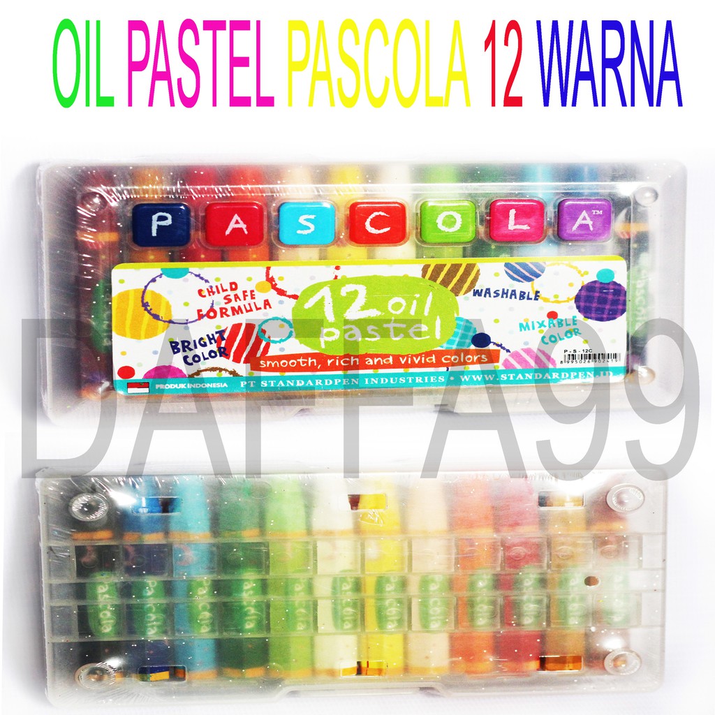 Crayon Pascola - 12 Warna (Oil Pastel)