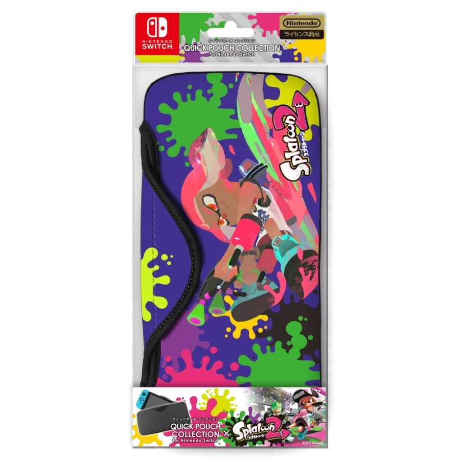 Quick Pouch Collection Dompet for Nintendo Switch V2 Oled Splatoon 2