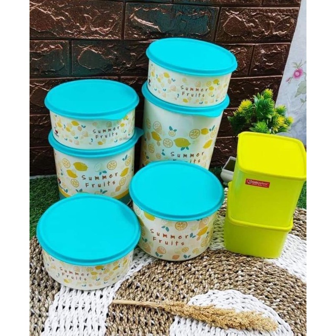 Toples Set 6 Summer Joy Round Sealware GBU Plast