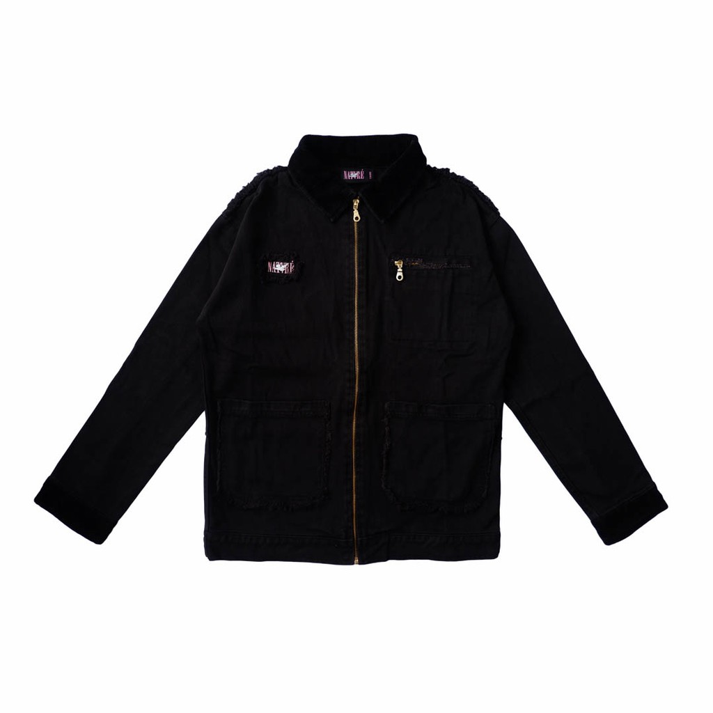 Torn Work Jacket Black