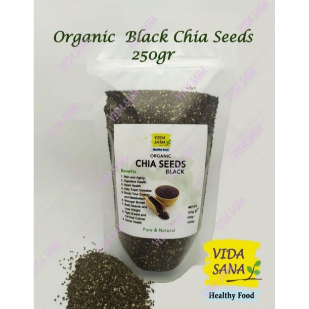 

Organic Chia Seeds Black 250gr
