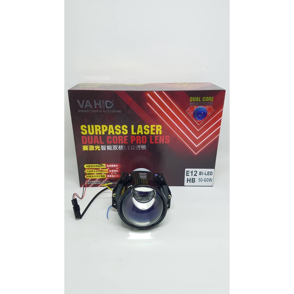 BiLed Sniper Projector Projie Led Bi led Bi-LED Vahid  E12 Hi-Low Surpass Laser Dual Core Satuan