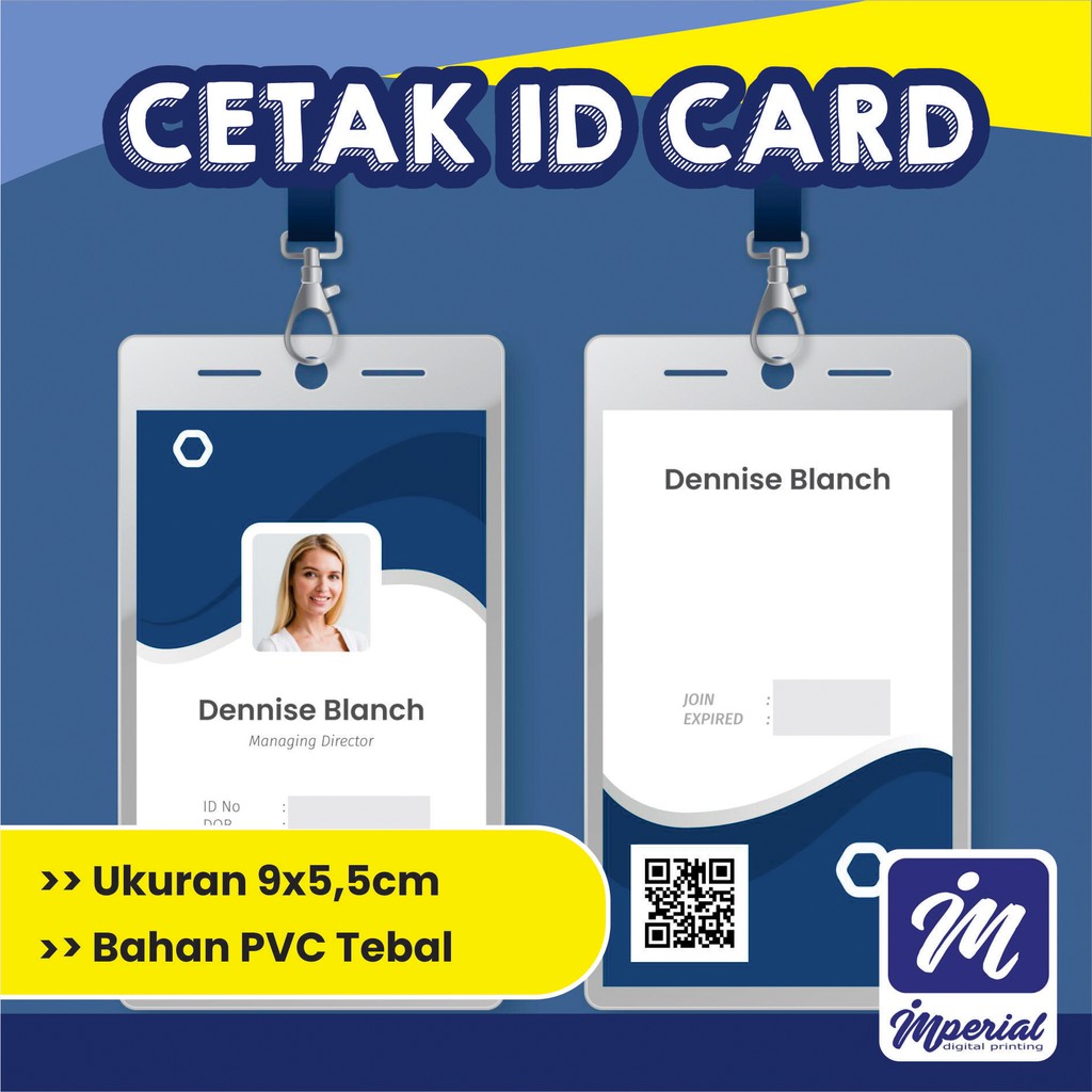 

Cetak Member Card Bahan PVC Tebal Min Order 15 Pcs / ID Card / Kartu Pegawai / Voucher Card 5,5x9 cm