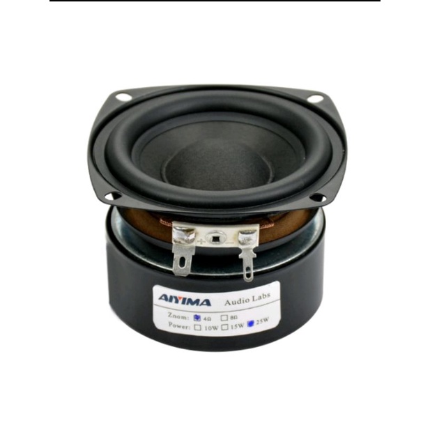 1Pcs AIYIMA Subwoofer 3 Inch 25W HiFi Subwoofer Speaker 4 / 8